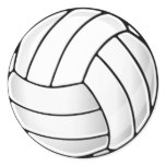 Volleyball Fan Classic Round Sticker Volleyball Fan Classic Round Sticker