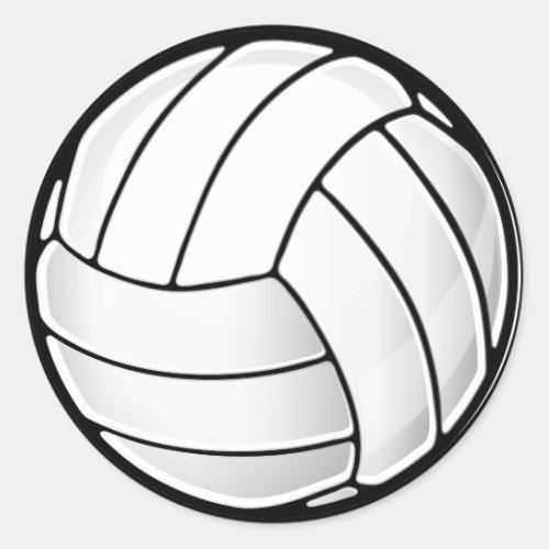 Volleyball Fan Classic Round Sticker