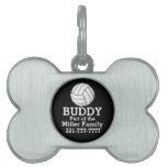 Volleyball Fan Pet Name Tag