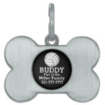 Volleyball Fan Pet Name Tag Volleyball Fan Pet Name Tag