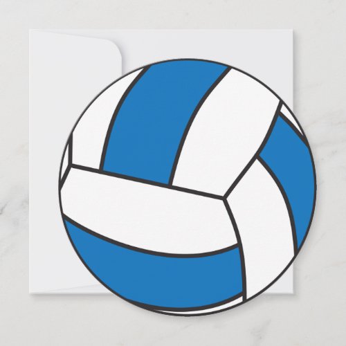 Volleyball Flat Thank You Card