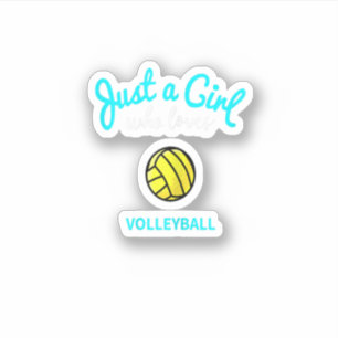 Volleyball  For Girls Kids Volleyball  Sticker