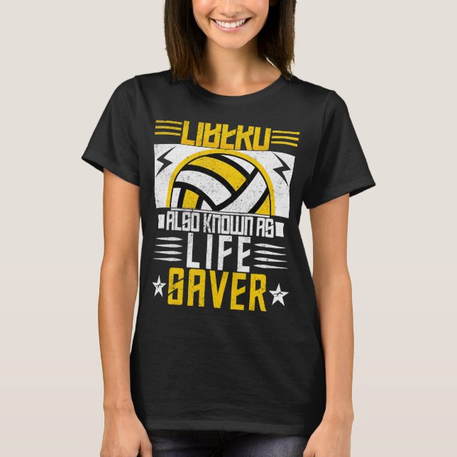 Volleyball For Men And Women Libero Also Known As  T-Shirt (Front)