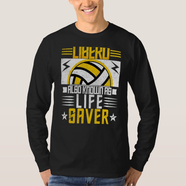 Volleyball For Men And Women Libero Also Known As  T-Shirt (Front)