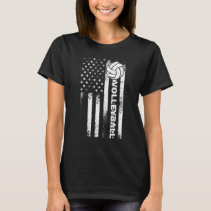 Volleyball For Men Women Usa Patriotic Athlete T-Shirt