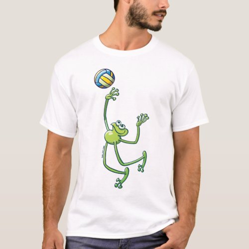 Volleyball Frog T_Shirt