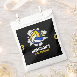 Volleyball Fun Birthday Boy Favor Bag