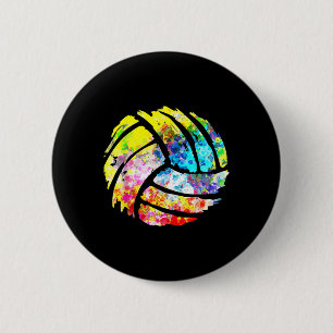 Volleyball Fun gifts for dad mom player coach Button