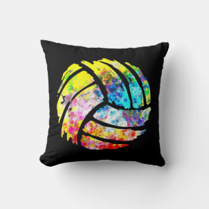 Volleyball Fun gifts for dad mom player coach Throw Pillow