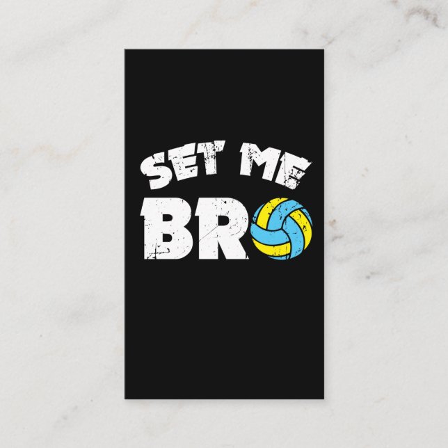 Volleyball - funny volleyball saying business card (Front)