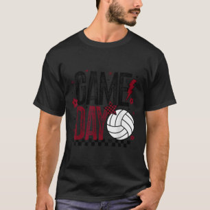 Volleyball Game Day Retro Girls Volleyball Mom Mar T-Shirt