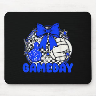 Volleyball Game Day Retro Girls Volleyball Mom Roy Mouse Pad