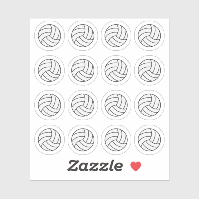 Volleyball Game Day Sports Reminder Planner Sticker (Sheet)
