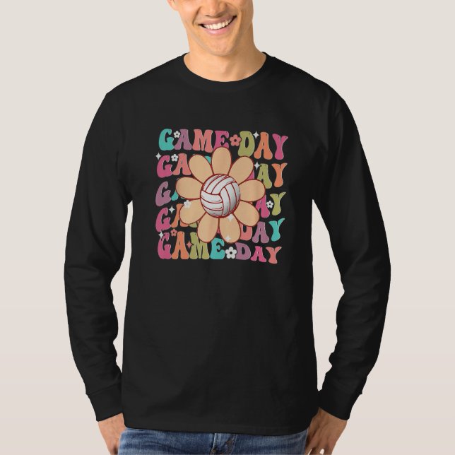 Volleyball Game Day Team Sports Volleyball Mom Gam T-Shirt (Front)