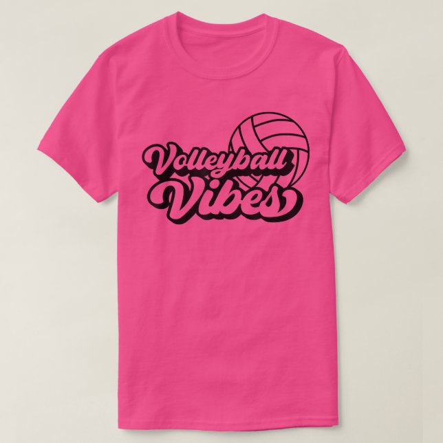 Volleyball Game Day Vibes Volleyball Mom Mothers D T-Shirt (Design Front)