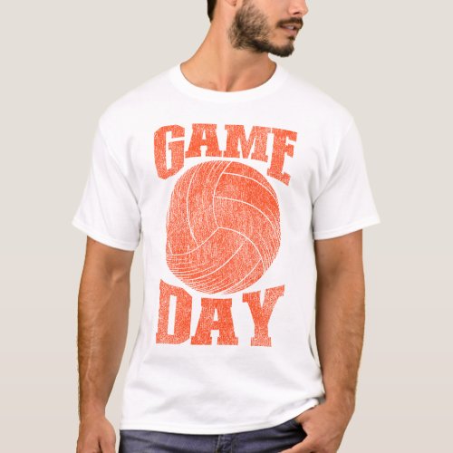 Volleyball Game Day Vintage T_Shirt