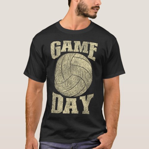 Volleyball Game Day Vintage T_Shirt