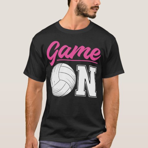 Volleyball Game On T_Shirt