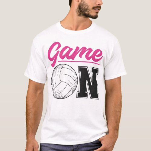 Volleyball Game On T_Shirt