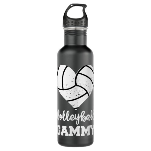 Volleyball Gammy Funny Volleyball Heart Grandma Ga Stainless Steel Water Bottle