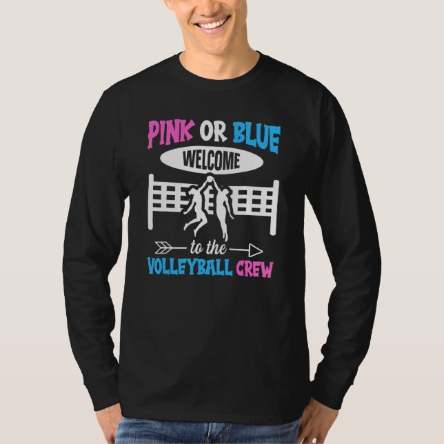 Volleyball Gender Reveal for a Volleyball   T-Shirt (Front)