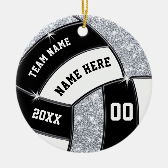 Volleyball Gift Bag Ideas, Volleyball Ornaments (Front)