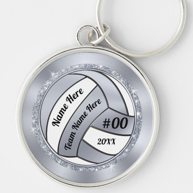 Volleyball Gift ideas for Senior Night, Volleyball Keychain (Front)