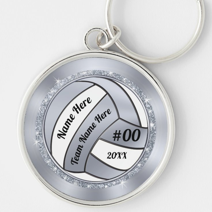 Volleyball Gift ideas for Senior Night, Volleyball Keychain Zazzle
