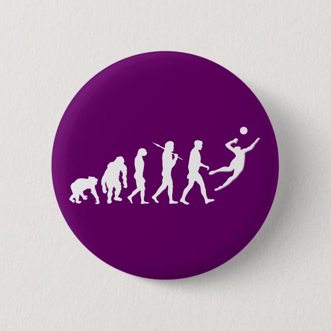 Volleyball Gift Pinback Button (Front)