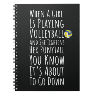 Volleyball Gifts Team Player Sports Girls For Her Notebook