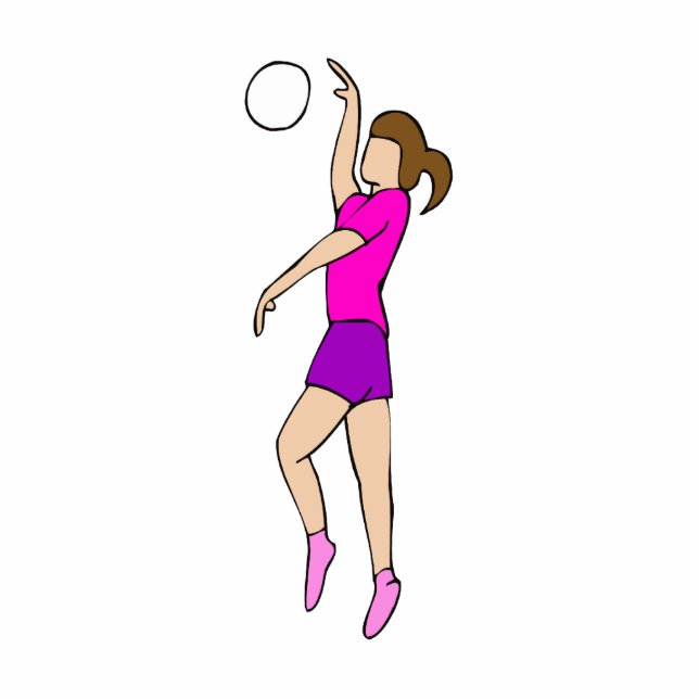 Volleyball Girl Cutout (Front)
