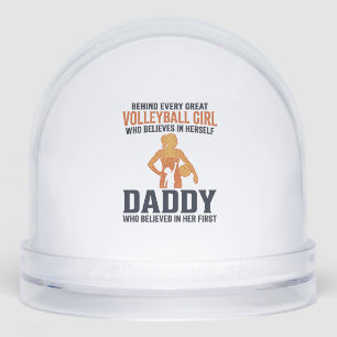 Volleyball Girl Daddy Vintage Engraving Shirt Desi Snow Globe