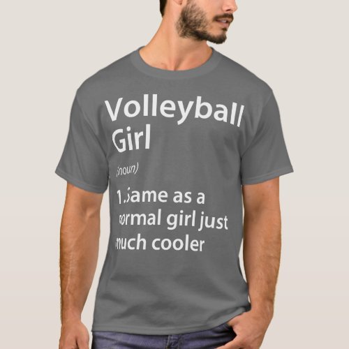 Volleyball Girl Definition T_Shirt