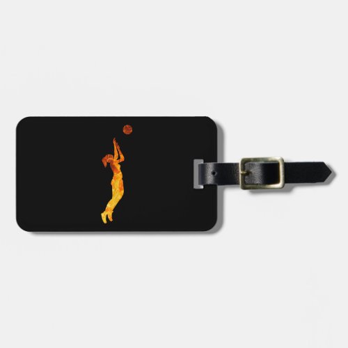 Volleyball Girl Silhouette Gifts Volleyball Luggage Tag