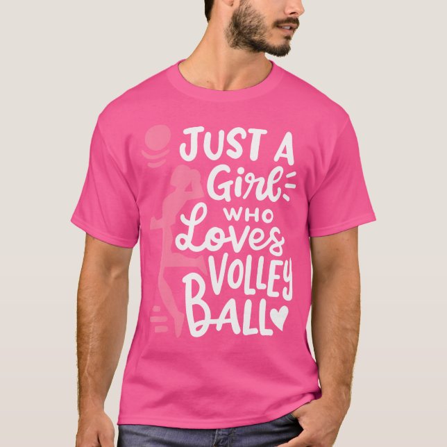 Volleyball Girl T-Shirt (Front)