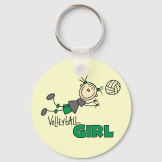 Volleyball Girl Tshirts and Gifts Keychain