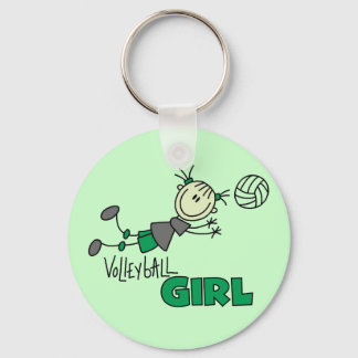 Volleyball Girl Tshirts and Gifts Keychain
