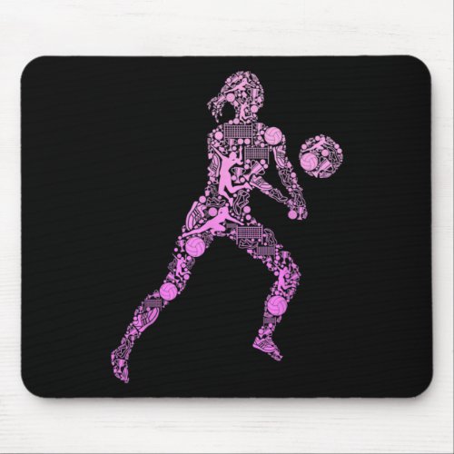 Volleyball Girl Women Youth Player 7 Mouse Pad