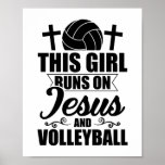 Volleyball Girls | Jesus Sports Trainers Gifts Poster<br><div class="desc">The sporty “Volleyball Girls | Jesus Sports Trainer Gifts” shirt is ideal for volleyball players during training. Funny gift idea for daughter,  sister,  girlfriend,  cousin,  mum and women.</div>