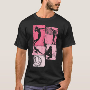 Volleyball Girls Women Youth Girl Player T-Shirt