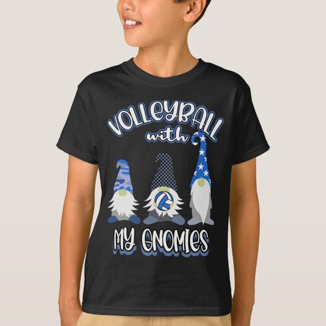 Volleyball Gnomes Player Great Practice T-Shirt (Front)