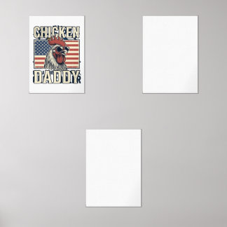 Volleyball Grandad Vintage Funny Shirt Design_1 Wall Art Sets