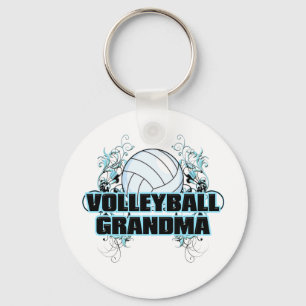 Volleyball Grandma (cross).png Keychain