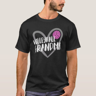 Volleyball Grandma Heart T-Shirt