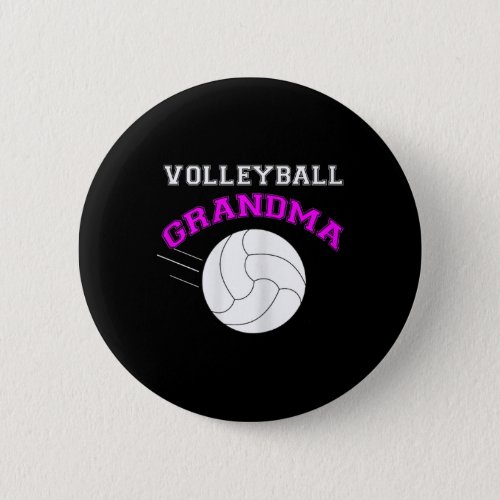 Volleyball Grandma  Support Button