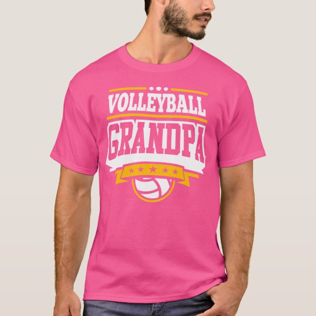 Volleyball Grandpa T-Shirt (Front)