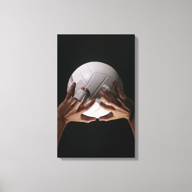Volleyball Hands Canvas Print (Front)