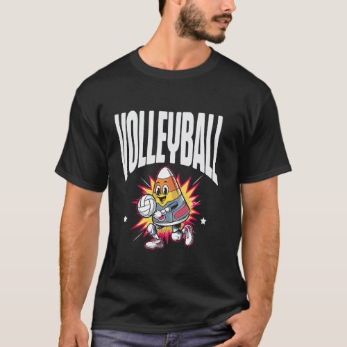 Volleyball Happy Halloween Eve T-Shirt