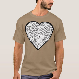 Volleyball Heart Love Design T-Shirt
