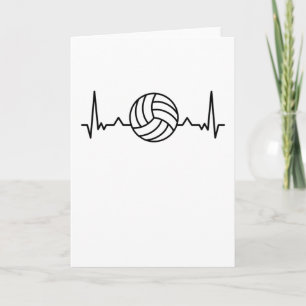 Volleyball Heartbeat Sports Gifts Card